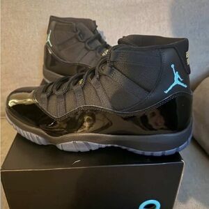 Jordan Black and Blue Men's Shoes